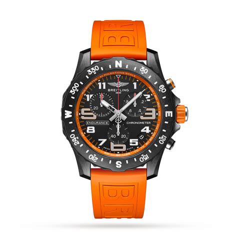 breitling rubber strap orange|breitling rubber strap for sale.